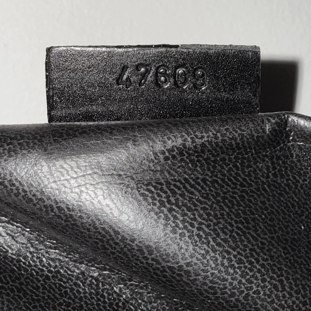 Gucci by Tom Ford Jackie Black Leather Minimalist Shoulder Bag Vintage 90s - Picture 8 of 8